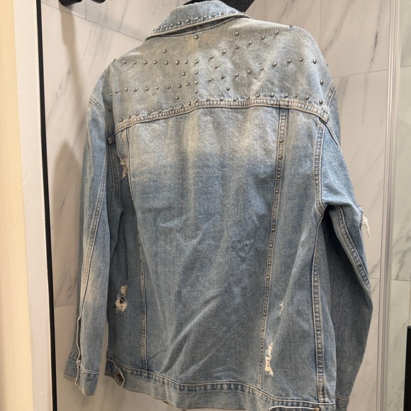 Free People Studded Denim Jacket - Picture 5 of 5